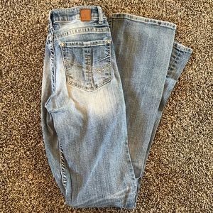 Bke Stella Mid Rise Bootcut Jeans 25x 35 1/2